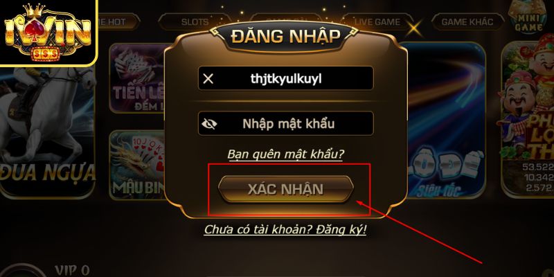 Đăng nhập sau khi liên hệ hỗ trợ khi mất quyền truy cập Iwin