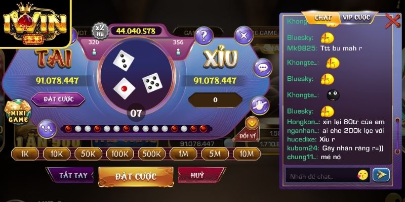 Có nhiều cửa trong tài xỉu online Iwin